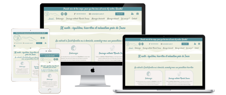 Réalisation web responsive SK Santé